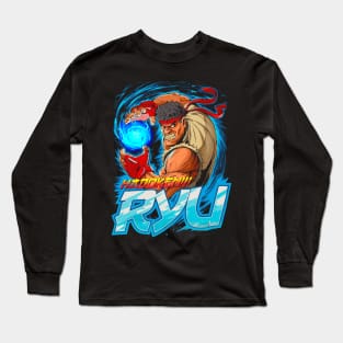 Ryu Video Game Fanart Long Sleeve T-Shirt